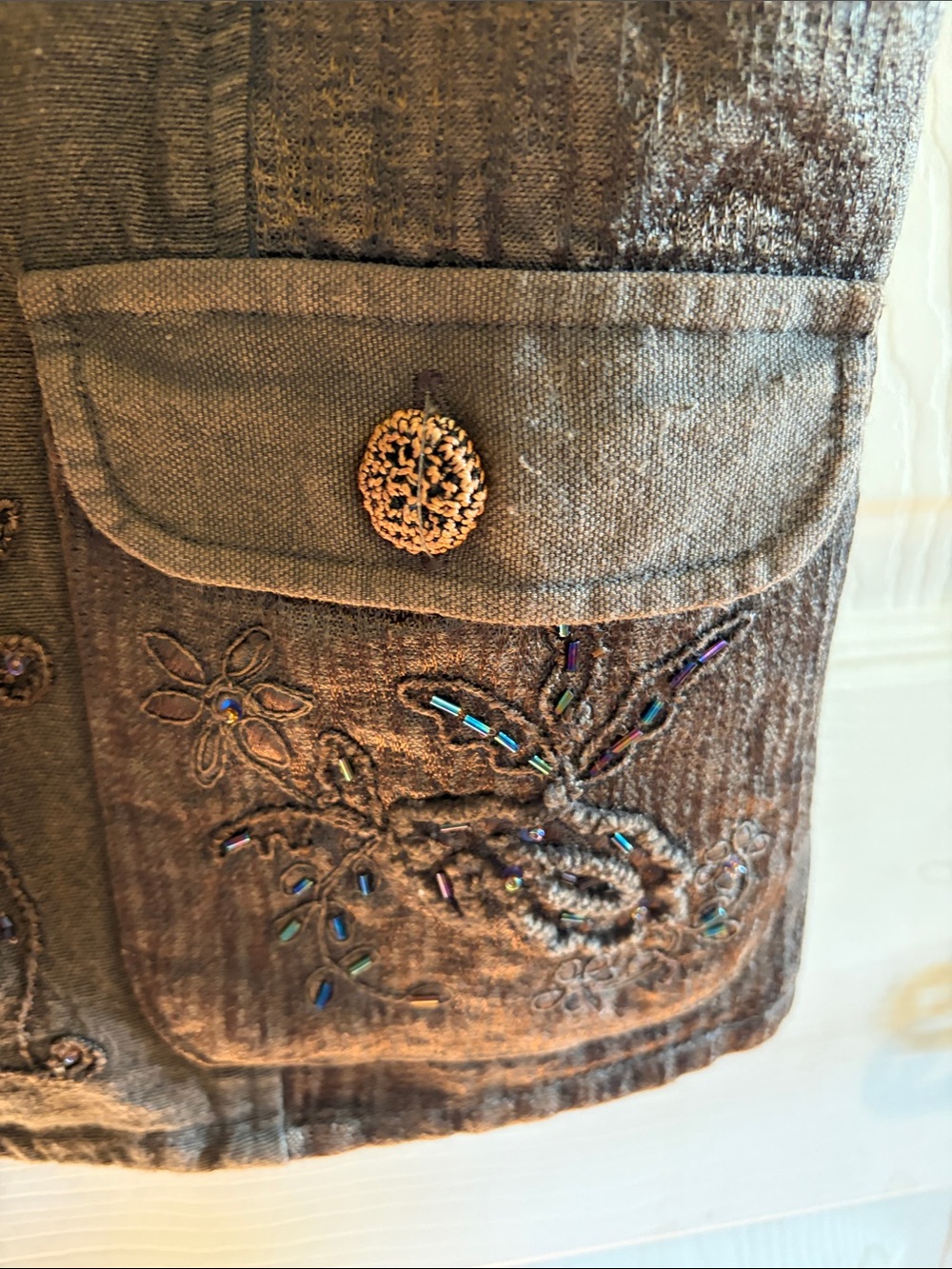 Flashback Embroidered Vest, M - Picture 6 of 8